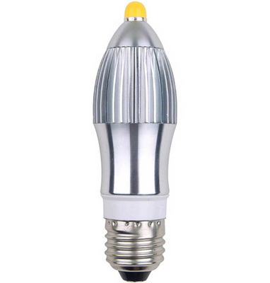 Alta potencia 7W E14 / E27, 85-265 V AC COB LED vela bombillas 3 años de garantía